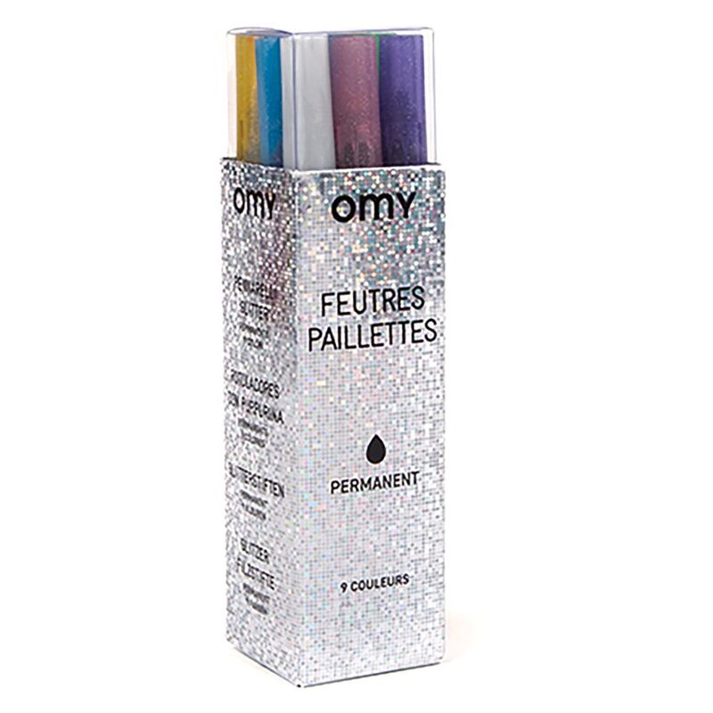 Omy 10 Markers Glitter