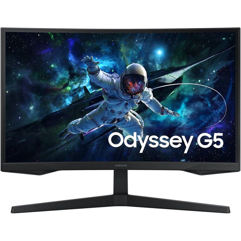 Samsung Odyssey G5 G55C 1MS-165Hz/ QHD/ VA Panel 27-Inch Curved Gaming Monitor - LS27CG552 - Black
