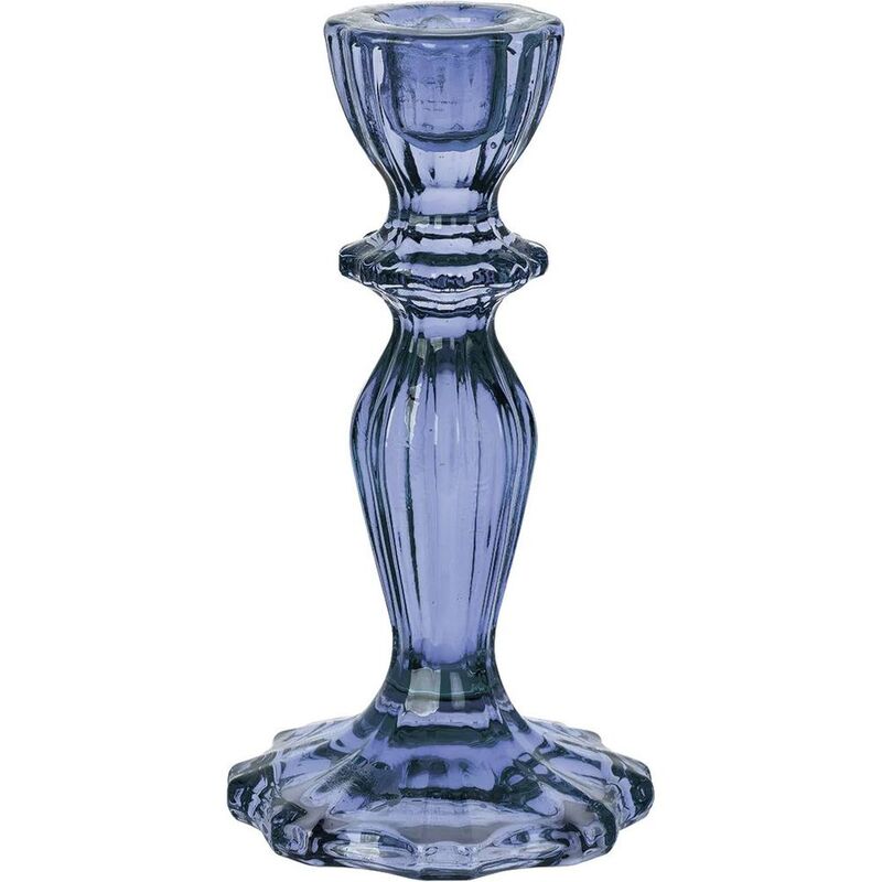 Talking Tables Boho Navy Glass Candle Holder (16 cm)