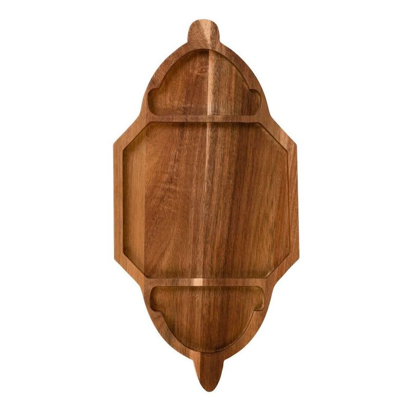 HilalFul Lantern Wooden Platter