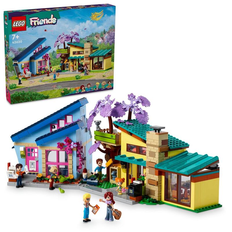 LEGO Friends Olly And Paisley's Family Houses 42620 (1126 Pieces)