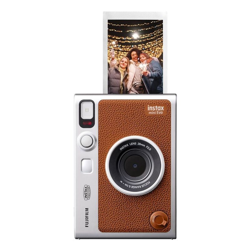 FujiFilm instax Mini Evo Hybrid Camera - Brown