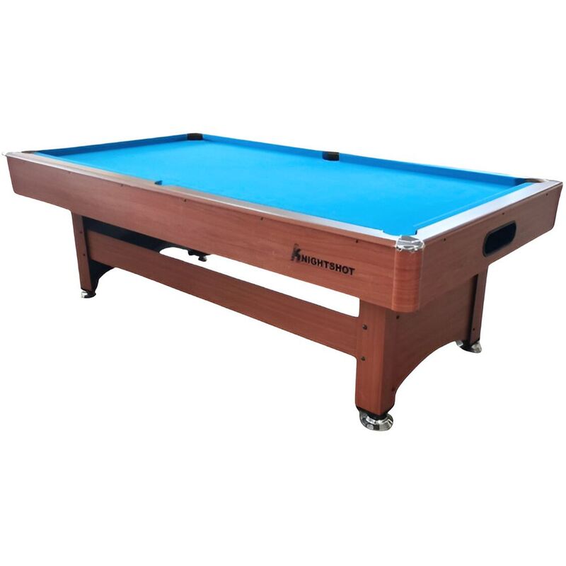 Knight Shot Home Use 8ft Billiard Table Maple Finishing in Wooden Base Slate with Ball Return System
