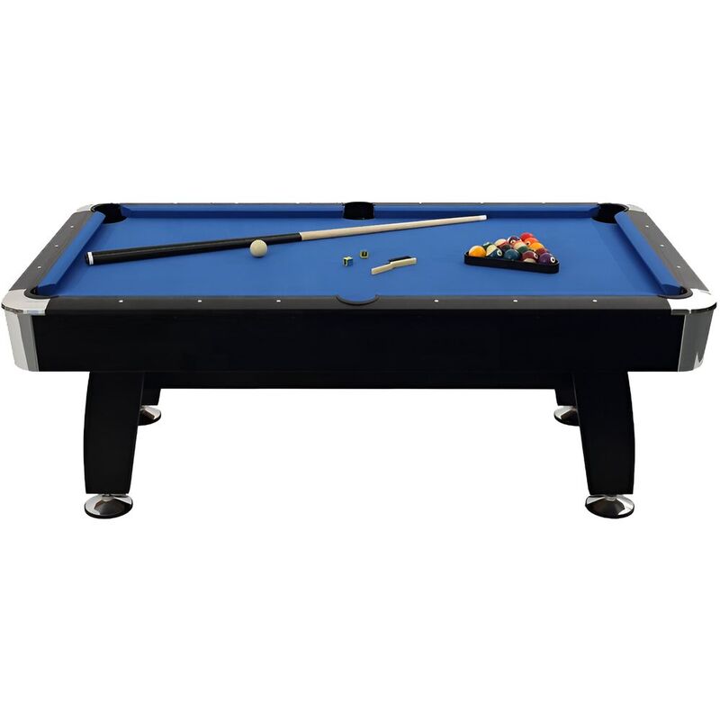 Knight Shot Noir Kids 7ft Billiard Table Black Finishing Wooden Base with Blue Cloth