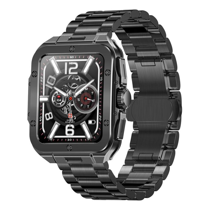 Swiss Military Alps 2 Smartwatch with Gunmetal Frame and Gun StainlessSteel Strap