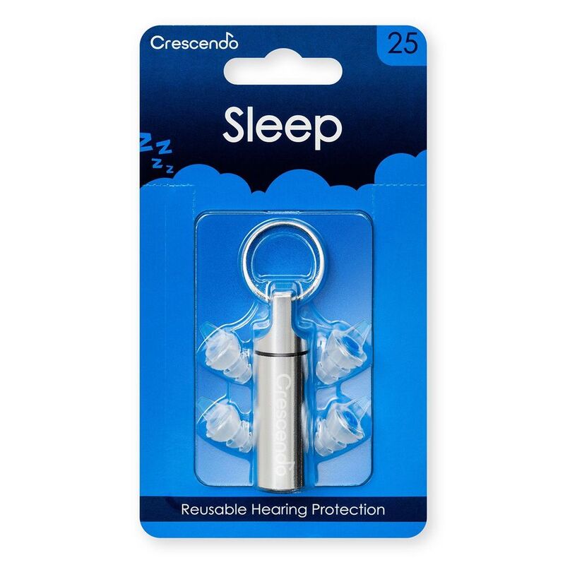 Crescendo Sleep 25 Hearing Protection Reusable Earplugs