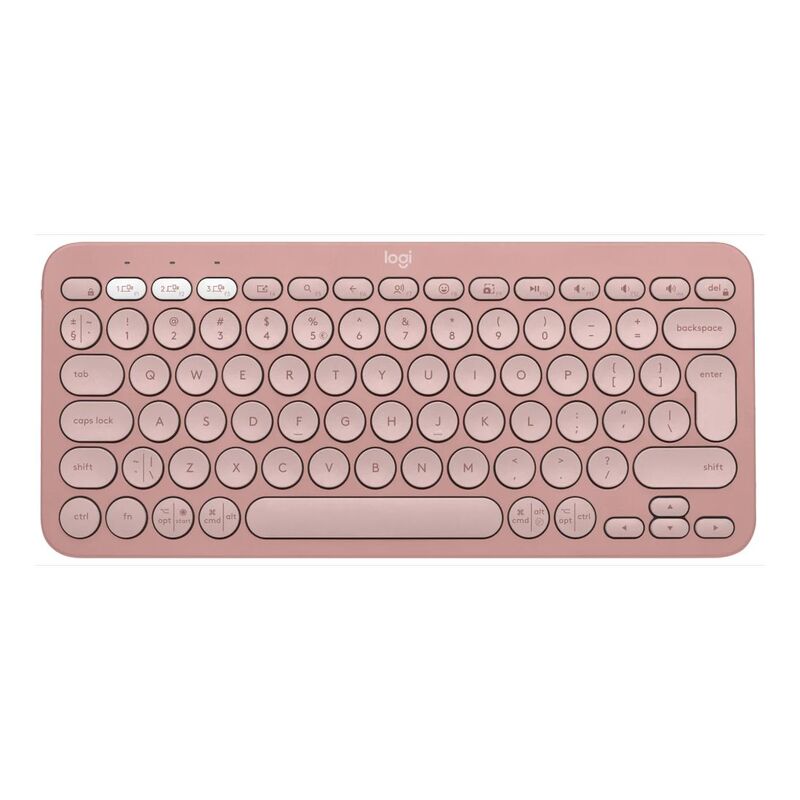 Logitech Pebble Keys 2 K380s Bluetooth keyboard - US - Tonal Rose