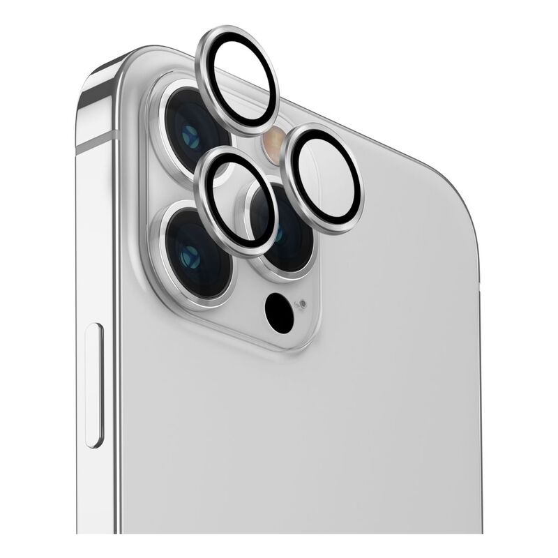 UNIQ Optix iPhone 15 Pro Aluminium Camera Lens Protector - Sterling