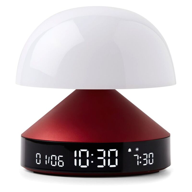 Lexon Mina Sunrise Alarm Clock-Dark Red