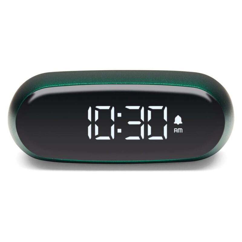 Lexon Minut Mini Alarm Clock-Dark Green