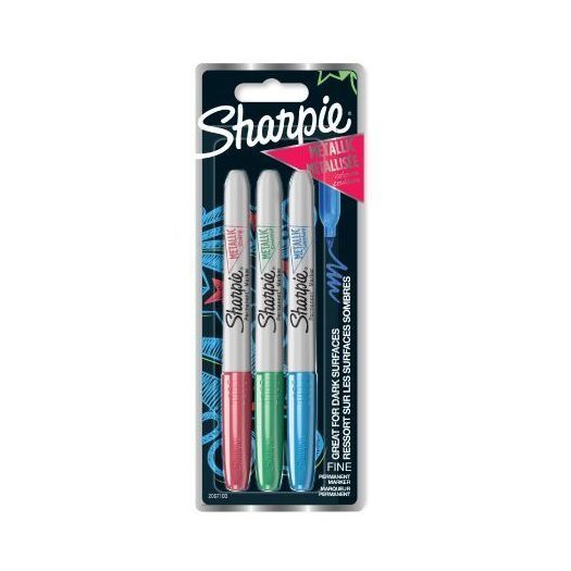 Sharpie Permanent Marker - Metalic (Pack of 3) (Assorted Colors)