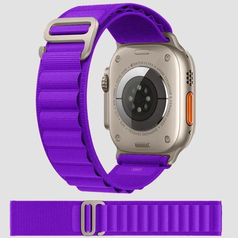 Gripp Alpine Loop Nylon Apple Watch Ultra Band 49mm - Purple