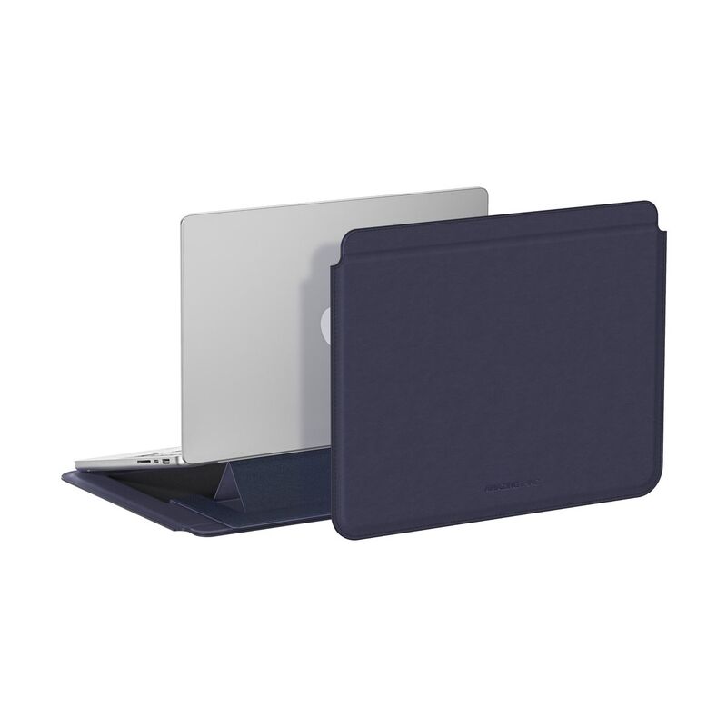 AmazingThing Matte Pro Mag Sleeve With Stand For Macbook Pro 13/14" Macbook Air 13/13.6" & 14" Laptops - Blue