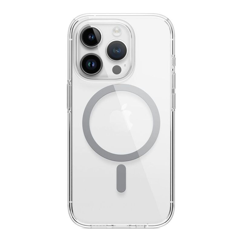 Elago MagSafe Hybrid Clear Case For iPhone 15 Pro - Medium Grey