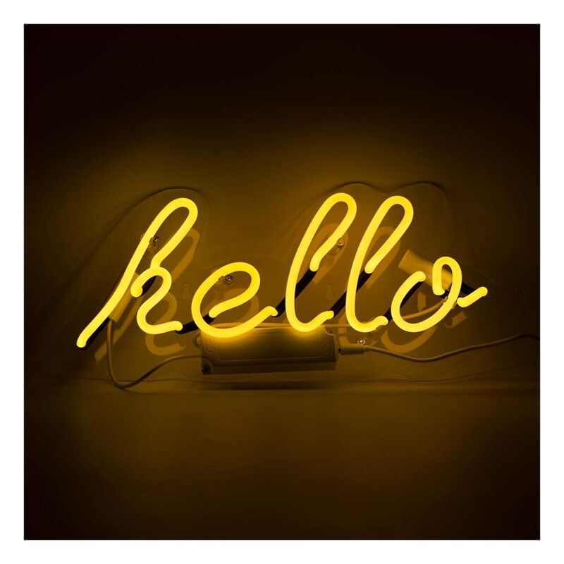 Locomocean Wall Neon - Hello Yellow Lighting Piece