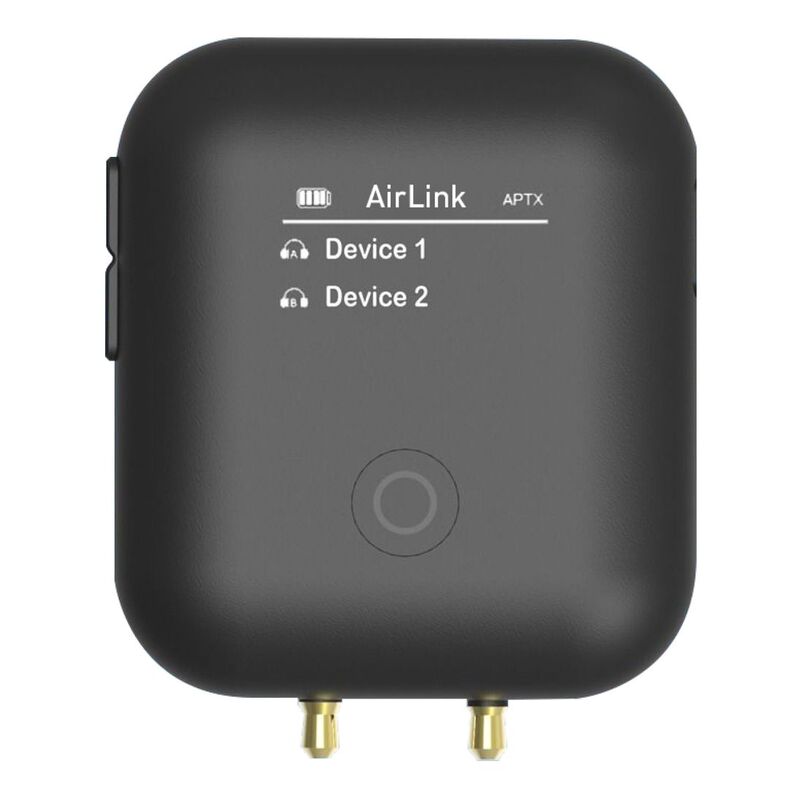 Energea Airlink Dual Channel Airplane Bluetooth Transmitter - Black