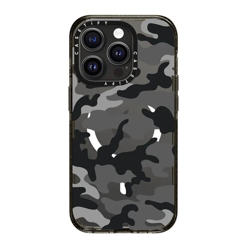Casetify iPhone 15 Pro Impact Case With MagSafe - Camo Over Black