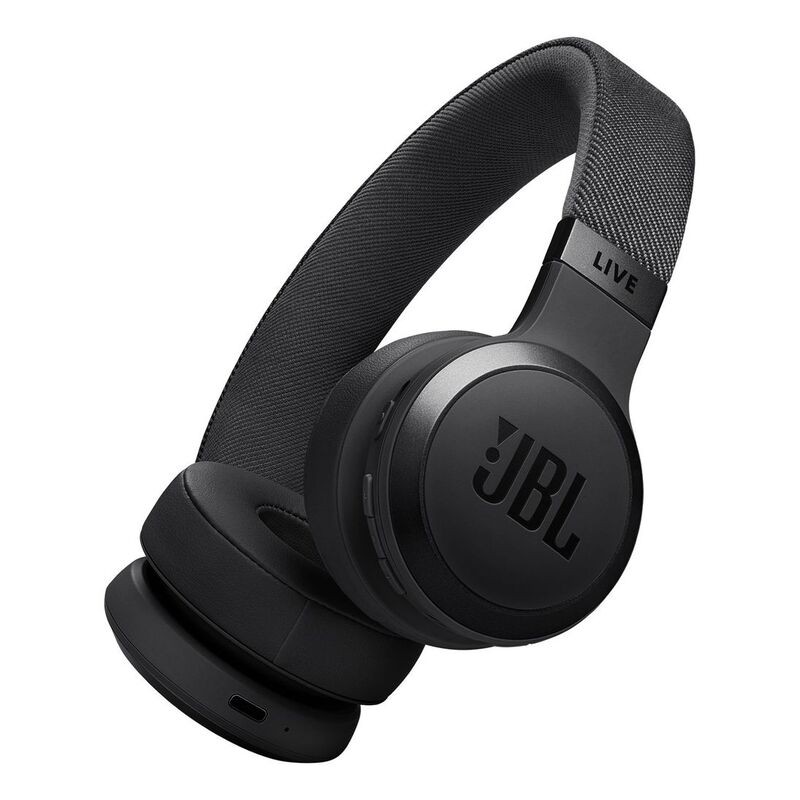 JBL LIVE 670NC Wireless On-Ear Headphones with True Adaptive Noise Cancelling - Black