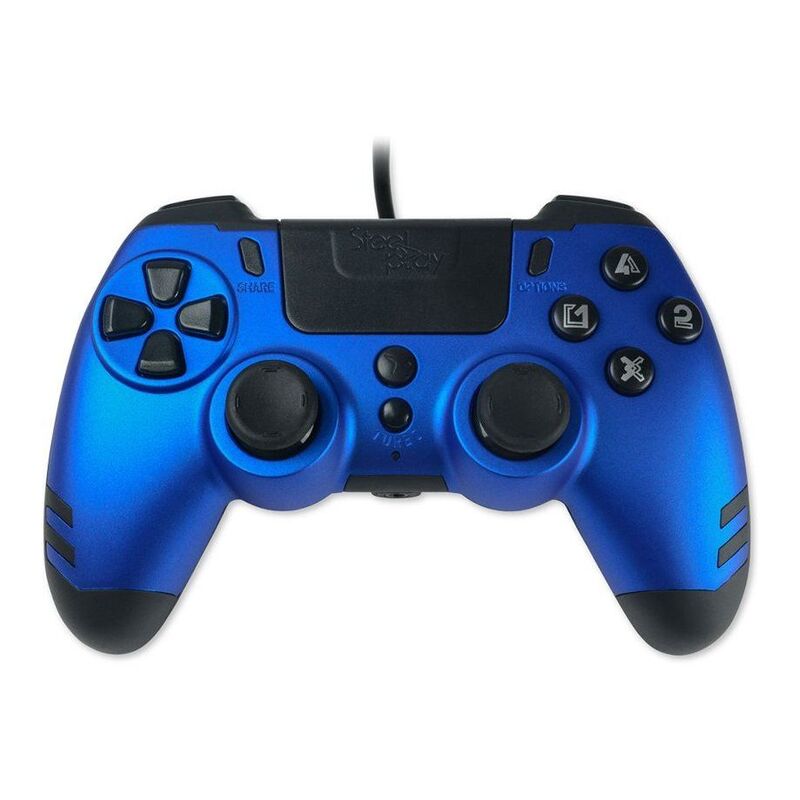 Steelplay PS4/PC Slimpack Wired Controller - Sapphire Blue