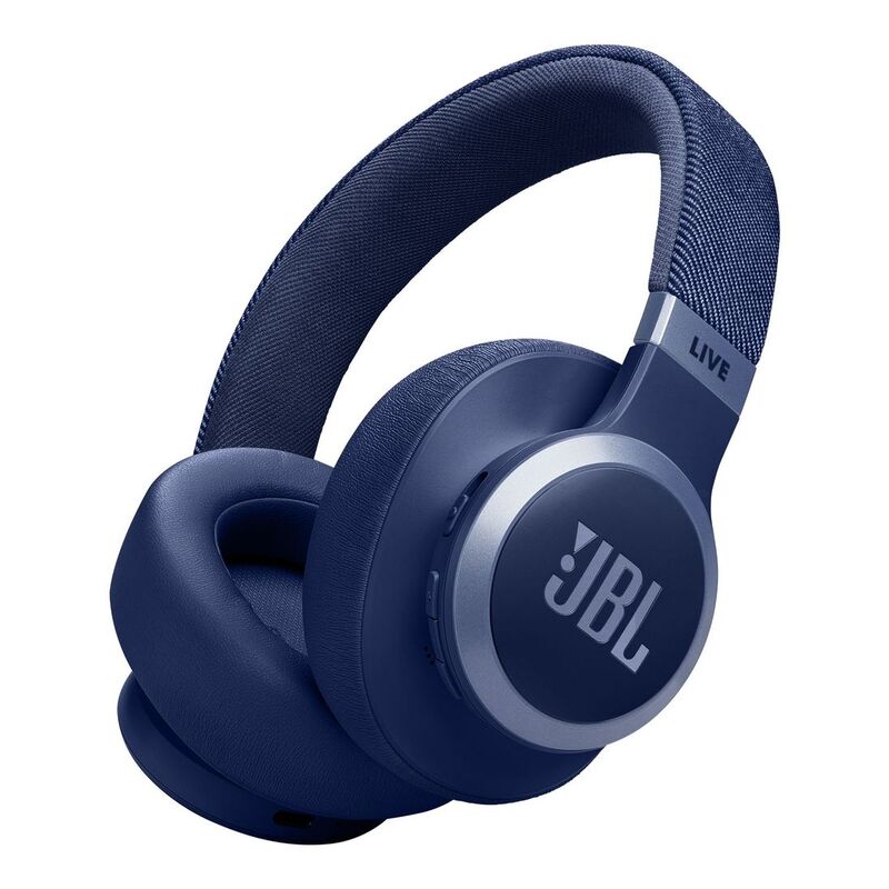 JBL LIVE 770NC Wireless Over-Ear Headphones with True Adaptive Noise Cancelling - Blue