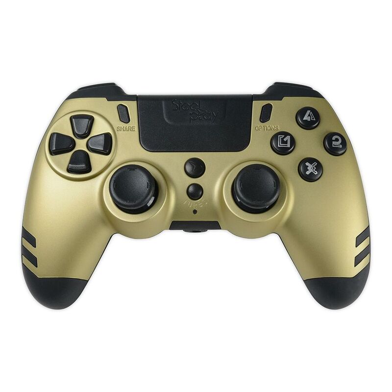 Steelplay Slim Pack Wireless Controller For PC/PS4 - Gold