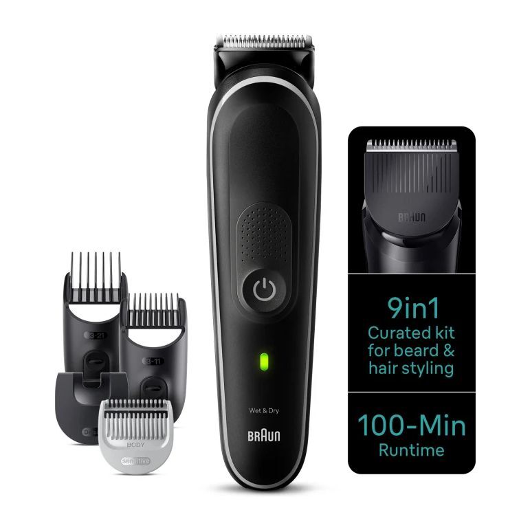 Braun MGK 5410 9-in-1 Style Kit 5 MGK5410 Beard/Body/Hair With Pouch