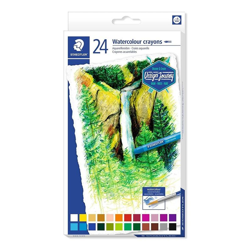 Staedtler Water Color Crayons Set (Pack of 24) (Assorted Colors)