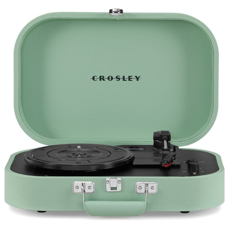 Crosley Discovery Bluetooth Turntable with Built-in Speakers - Seafoam