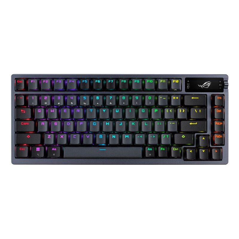 ASUS ROG Azoth 75% Wireless Gaming Custom Keyboard - NX mechanical switches - PBT Keycaps - Black (US Layout)