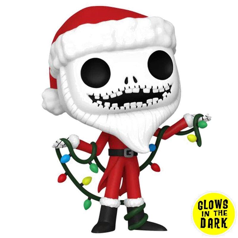 Funko Pop! Disney The Nightmare Before Christmas 30th Santa Jack 3.75-Inch Vinyl Figure (Glow In The Dark)