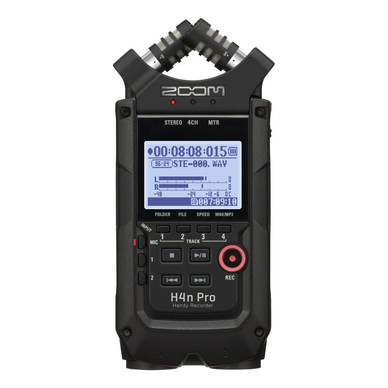 Zoom H4N-PRO 4-Input / 4-Track Portable Handy Recorder - Black
