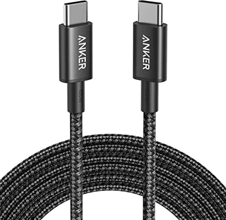 Anker 322 USB-C to USB-C Cable (Braided) 6ft - Black