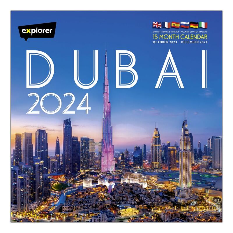 Dubai Calendar 2024 15 Months Calendar (October 2023 - December 2024) | Explorer Publishing