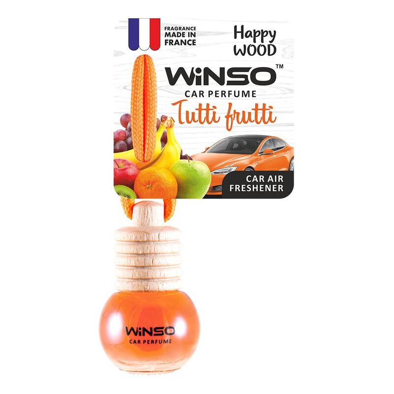 Winso Happy Wood Car Air Freshener - Tutti Frutti C160 5.5 ml