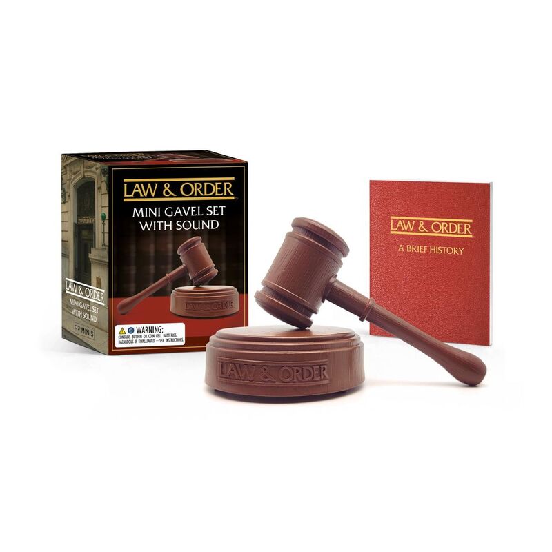 Law & Order: Mini Gavel Set with Sound | Chip Carter
