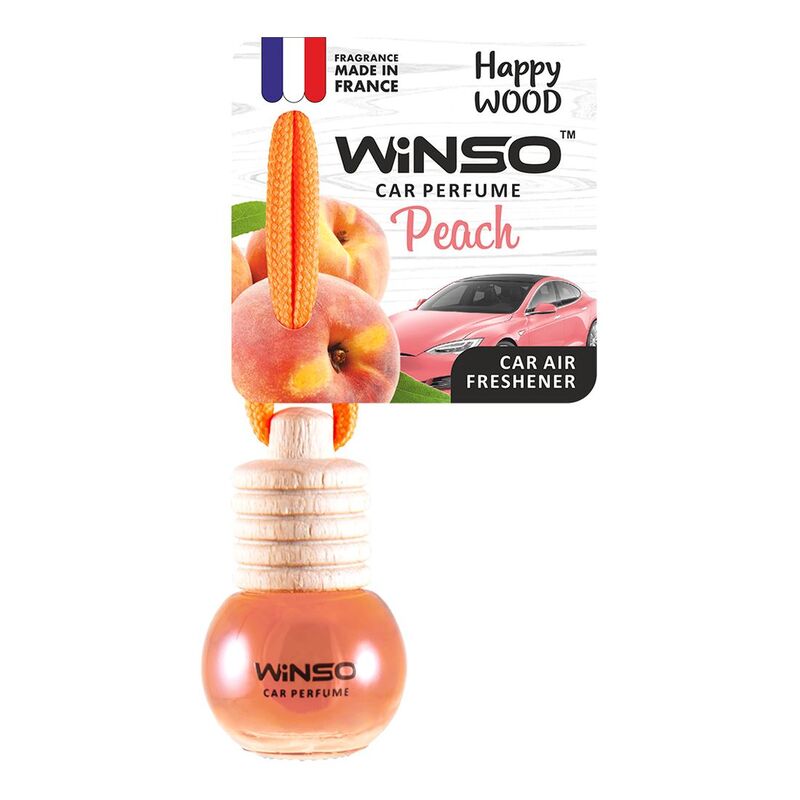 Winso Happy Wood Car Air Freshener - Peach C160 5.5 ml