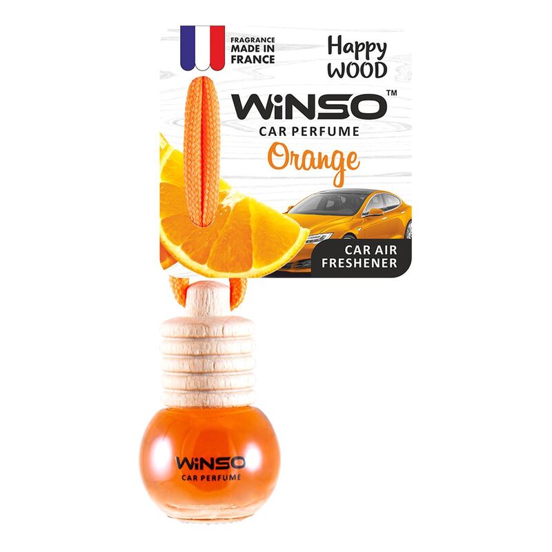 Winso Happy Wood Car Air Freshener - Orange C160 5.5 ml