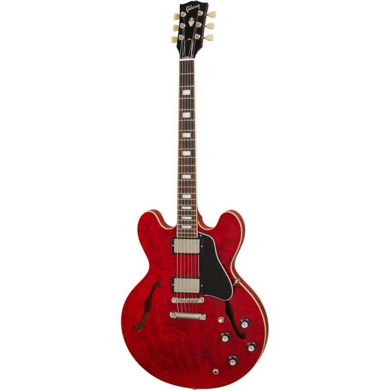 Gibson Guitar ES35F00SCNH1 ES-335 Figured Semi-Hollow Electric Guitar - Sixties Cherry - Include Hardshell Case