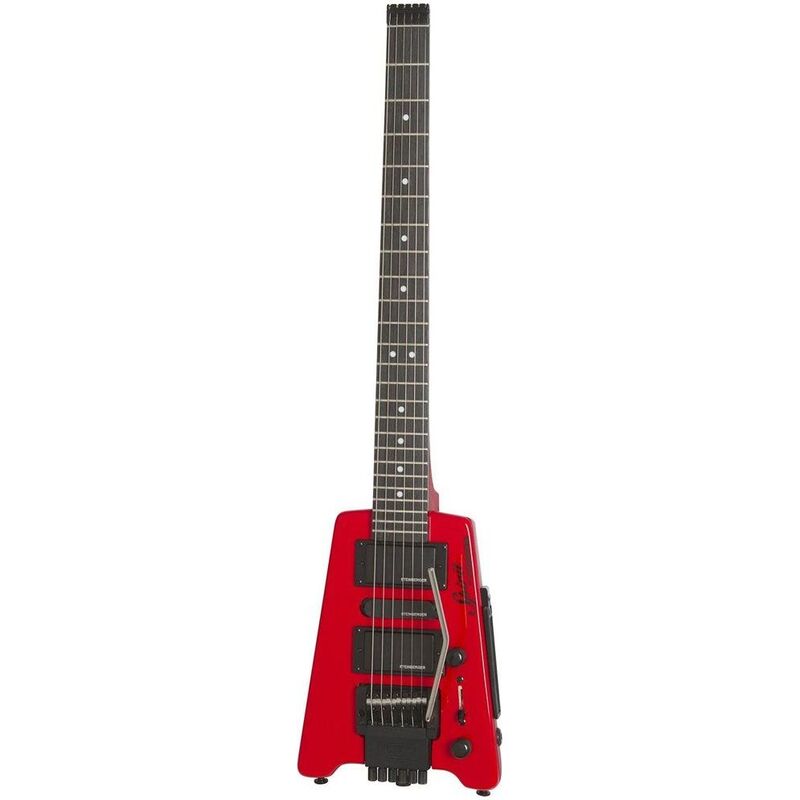 Steinberger GTPROHR1 Spirit GT-PRO Deluxe Outfit Travel Guitar - Hot Rod Red - Included Deluxe Gigbag