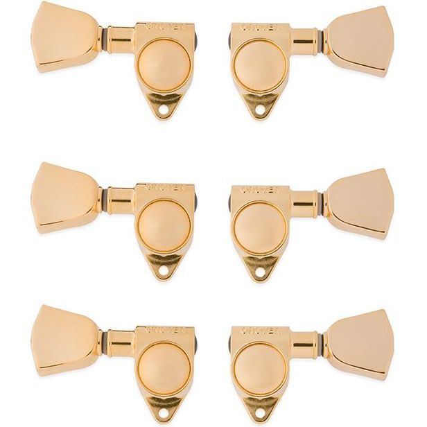 Gibson Accessories PMMH-025 Modern Tuning Machine Heads - Gold With Metal Buttons