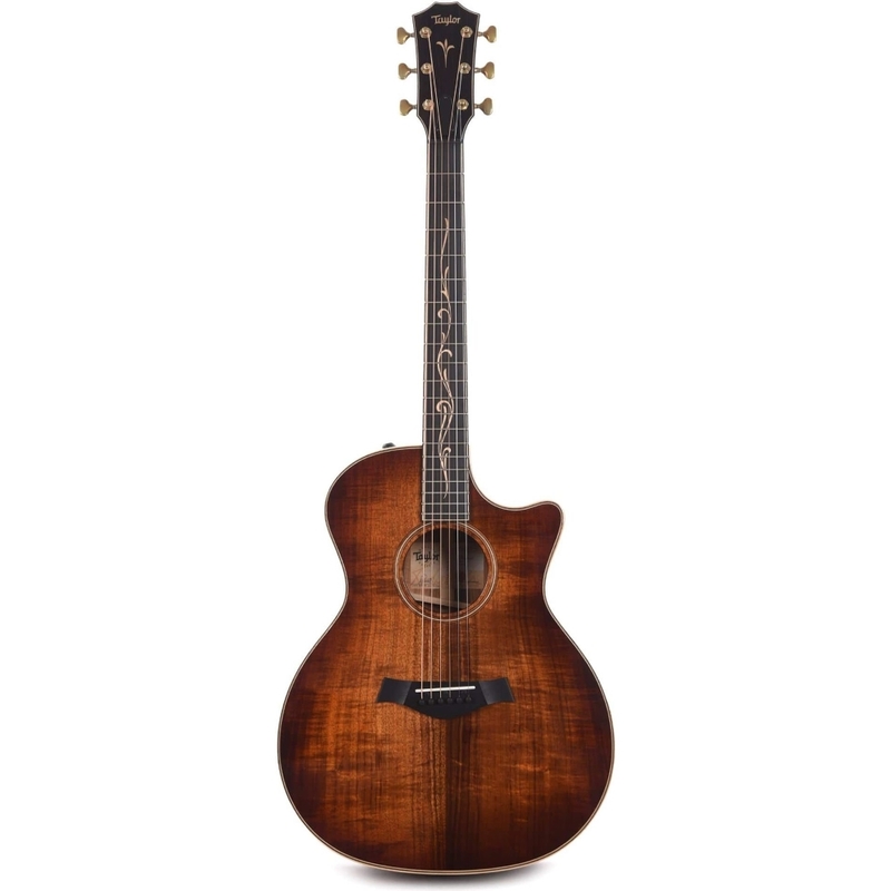 Taylor K24ce Grand Auditorium Acoustic-electric Guitar - Shaded Edgeburst - Gold Gotoh Tuners - Include Brown Hardshell Case