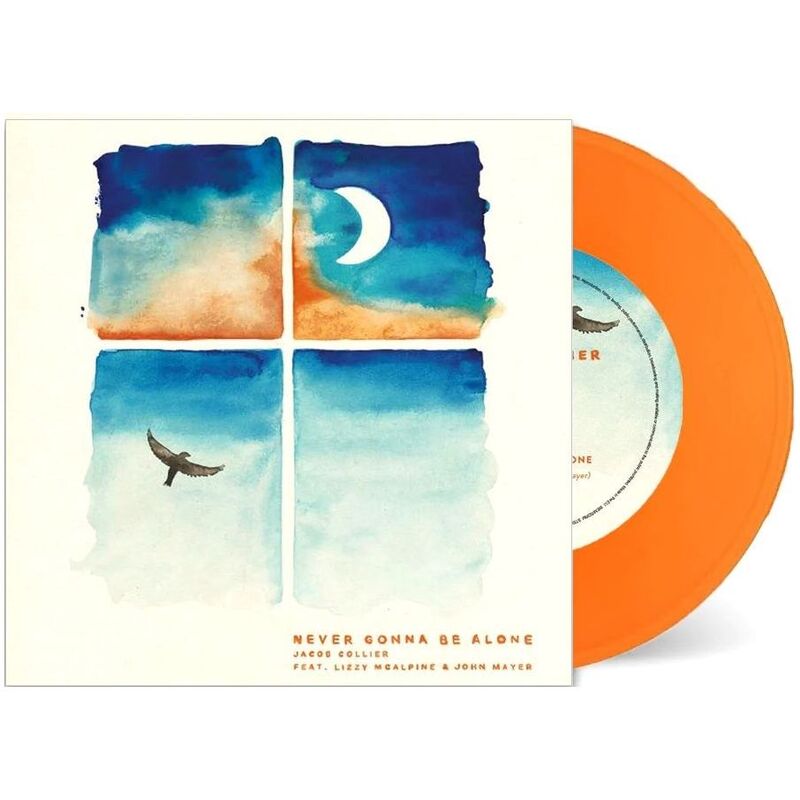 Never Gonna Be Alone With Lizzy Mcalpine & John Mayer (Orange Colored 7-Inch Vinyl) | Jacob Collier