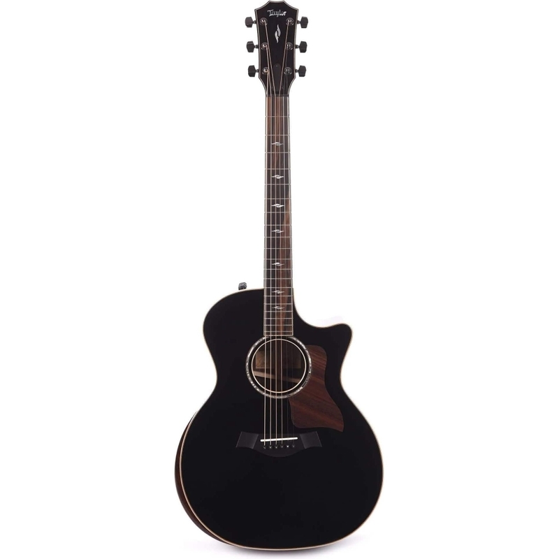 Taylor 814ce Grand Auditorium Builder's Edition Acoustic-electric Guitar - Blacktop - Includes Taylor Deluxe Hardshell Brown