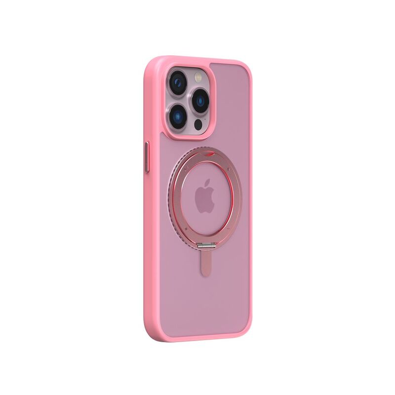 Momax Roller Magnetic Case For iPhone 15 Pro 6.1-Inch - Pink