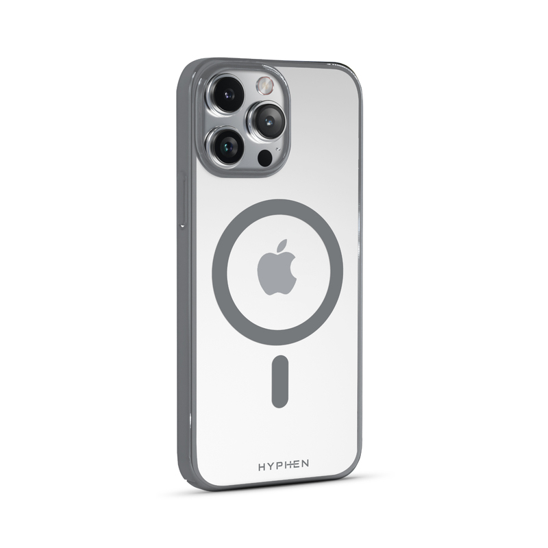 HYPHEN Noct MagSafe Frame Case - Titanium Grey for iPhone 15 Pro Max - 6.7-Inch - Titanium Grey