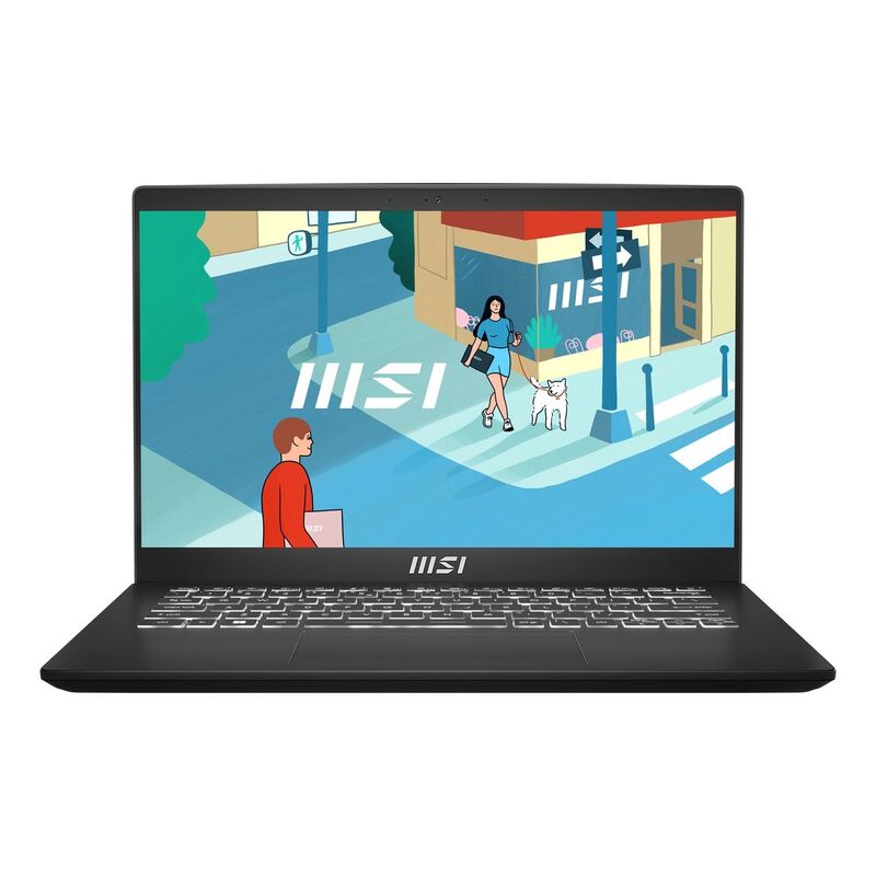 MSI Modern 14 C13M Laptop i7-1355U/8GB/512GB SSD/Iris Xe Graphics/14 FHD/60Hz/Windows 11 Home - Classic Black (Arabic/English)