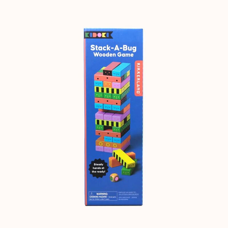 Kikkerland Stack-A-Bug Wooden Game