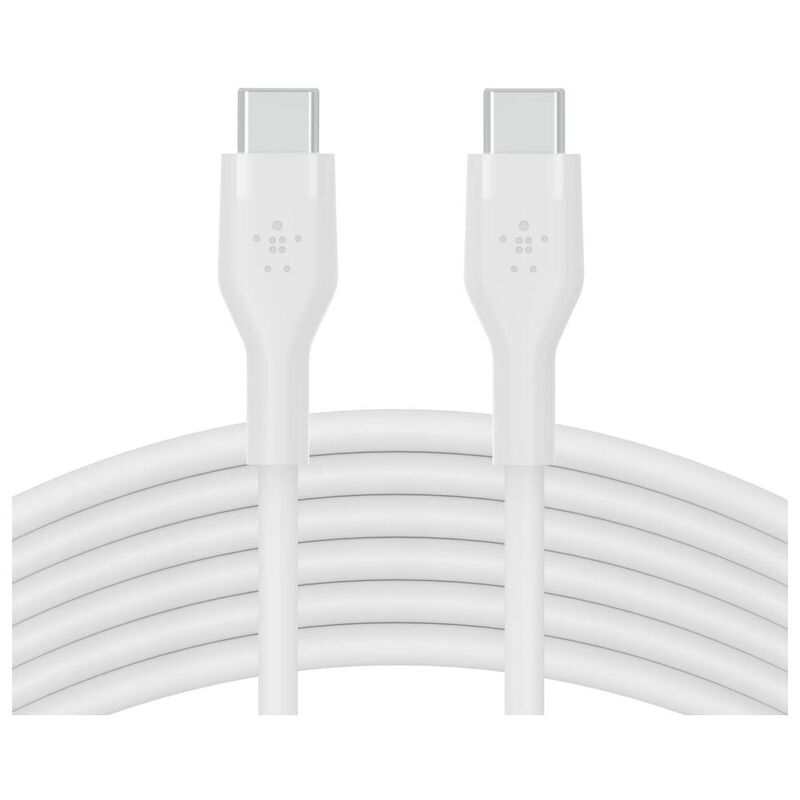 Belkin BoostCharge Flex Silicone Cable USB-C to USB-C 2.0 3m - White