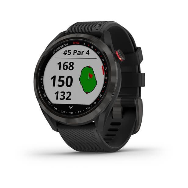 Garmin Approach S42 GPS Golf Smartwatch - Gunmetal With Black Band