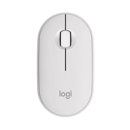 Logitech 910-007013 Pebble Mouse 2 M350s Wireless Mouse - Tonal White